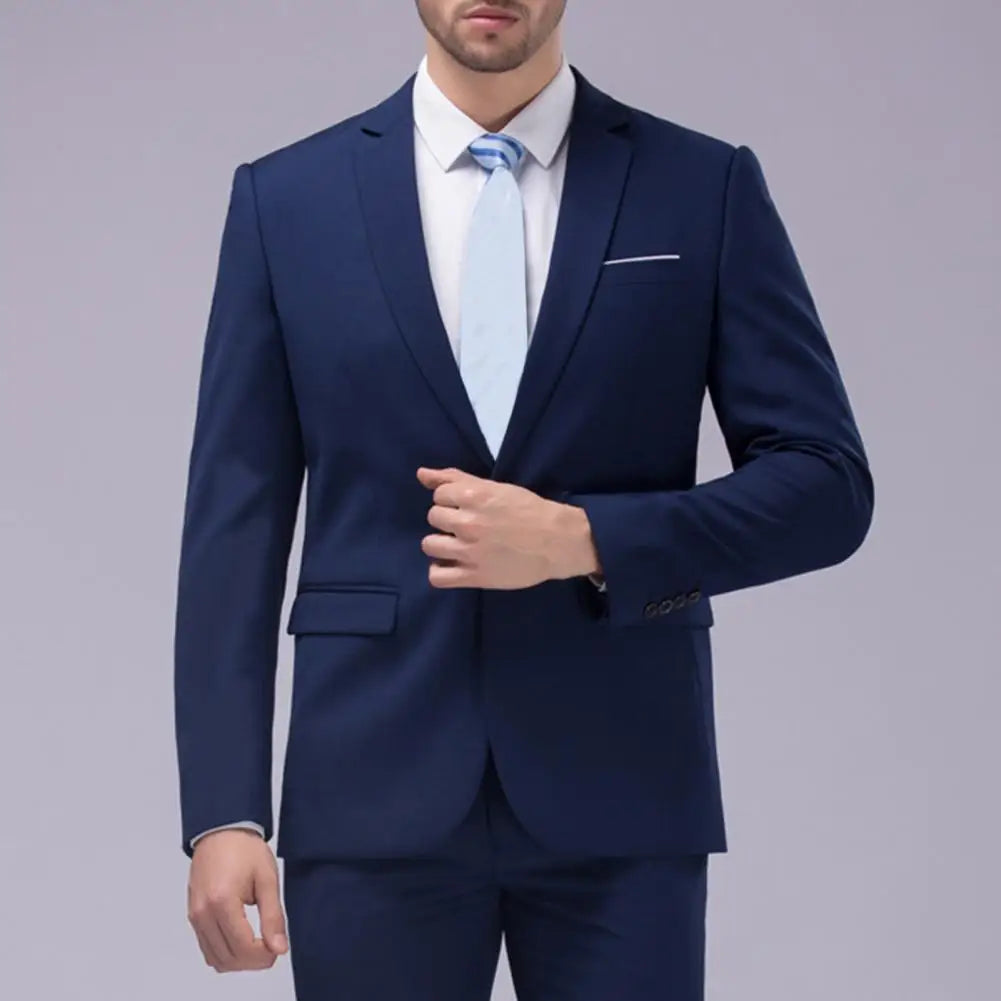 Men's Slim Fit 2-Piece Suit Set | Blazer & Pants | Groom & Wedding Party