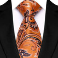 Cravate de luxe 8CM pour homme, motifs floraux et cachemire, tissée jacquard, accessoires pour occasions d'affaires et de mariage.