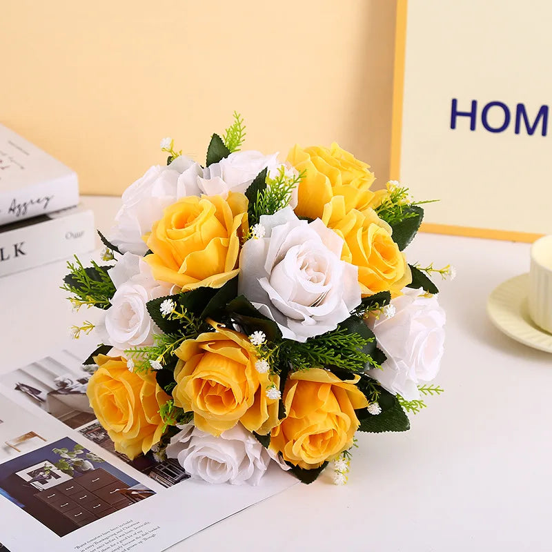 Boule de fleurs en soie pour centres de table de mariage et d'événements
