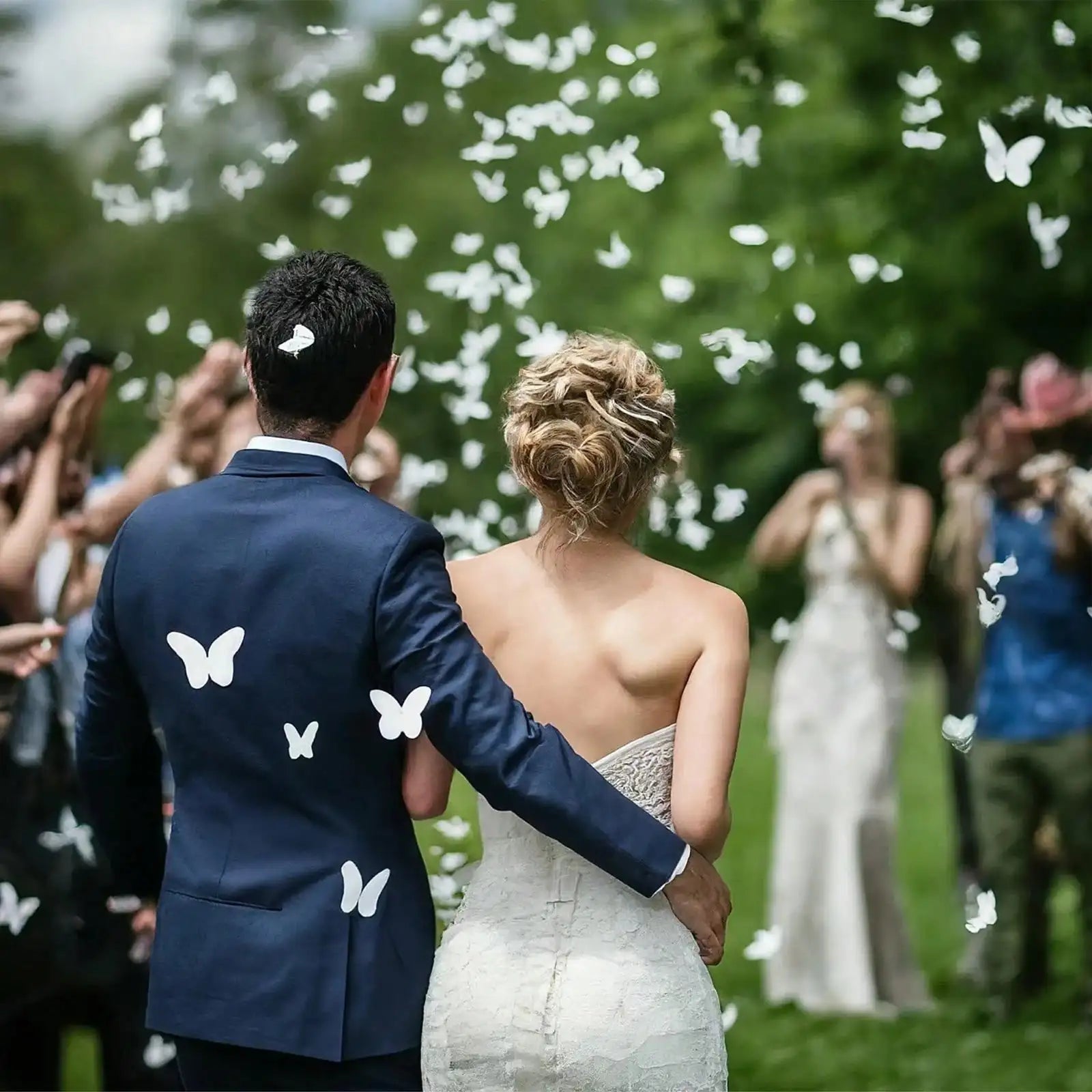 Confettis Papillons Blancs pour Mariage Douche Nuptiale Enterrement de Vie de Jeune Fille Décoration de Mariage Idée de Sortie Allée Confettis en Vrac