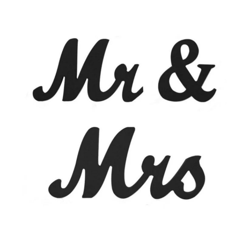 Wedding Decorations Wooden Letter Mr & Mrs Decor Ornaments Wedding And Anniversary Events Party DIY Decoration Supplies