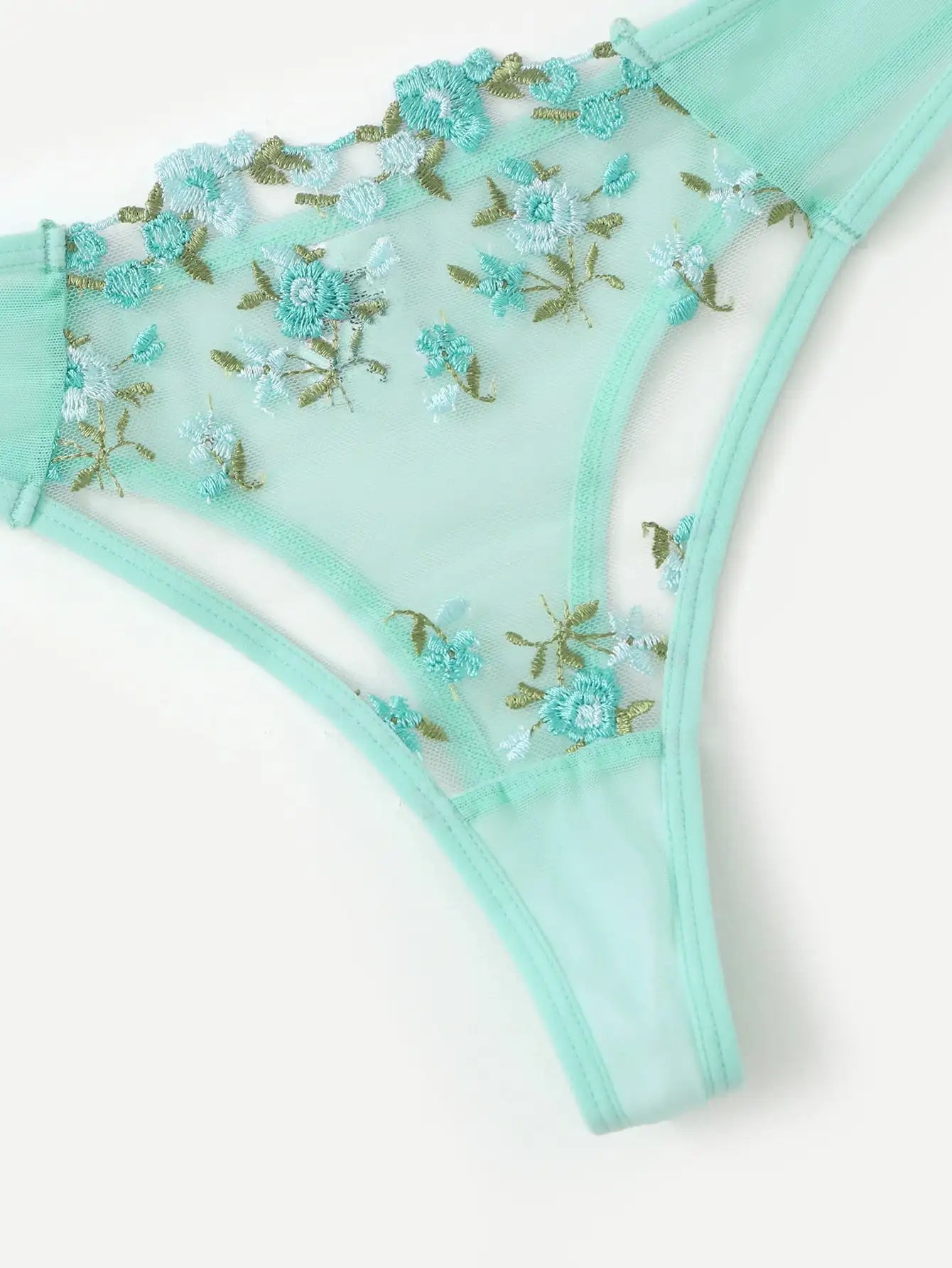 Lingerie Sexy Broderie Florale Sous-Vêtements Dentelle Transparente Court Kits de Soins de la Peau Ensemble Fée Délicate Femme 2 Pièces
