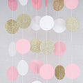 Guirlande en papier pailleté 4M doré champagne Joyeux Anniversaire pour enfant 1 an fille garçon adulte or rose décoration de mariage