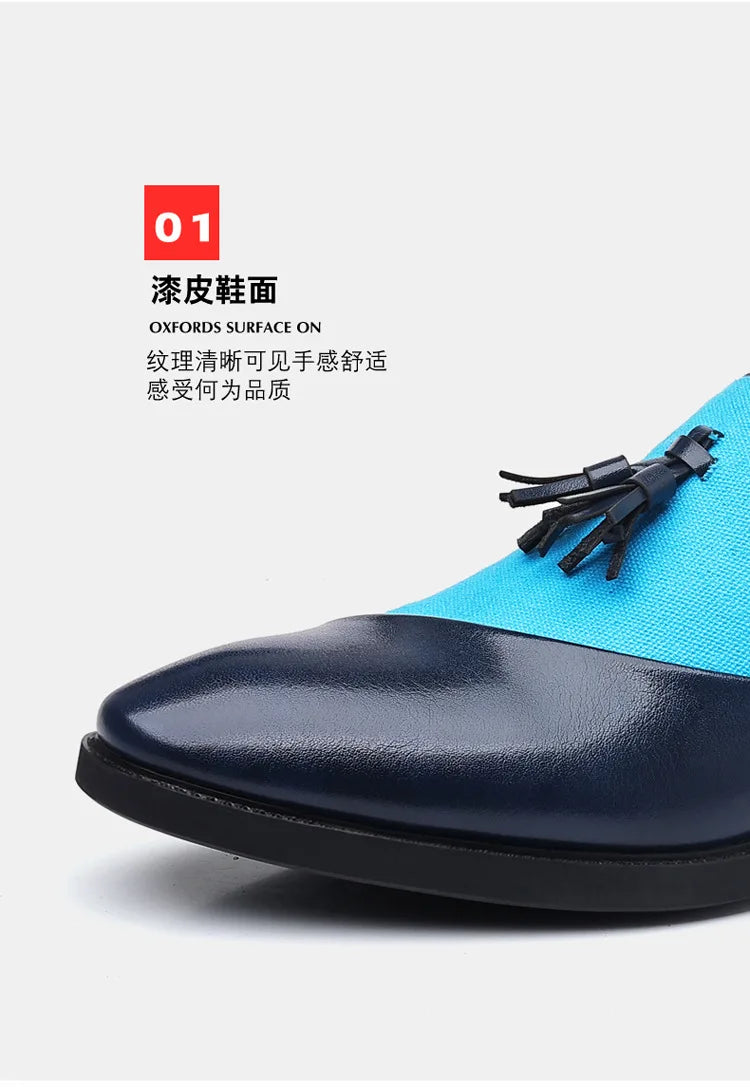 Chaussures Habillées Homme 2026 Nouvelles Chaussures en Cuir Décontractées Homme Chaussures Habillées d'Affaires en Cuir Tendance Polyvalentes Mocassins Bout Pointu à Enfiler