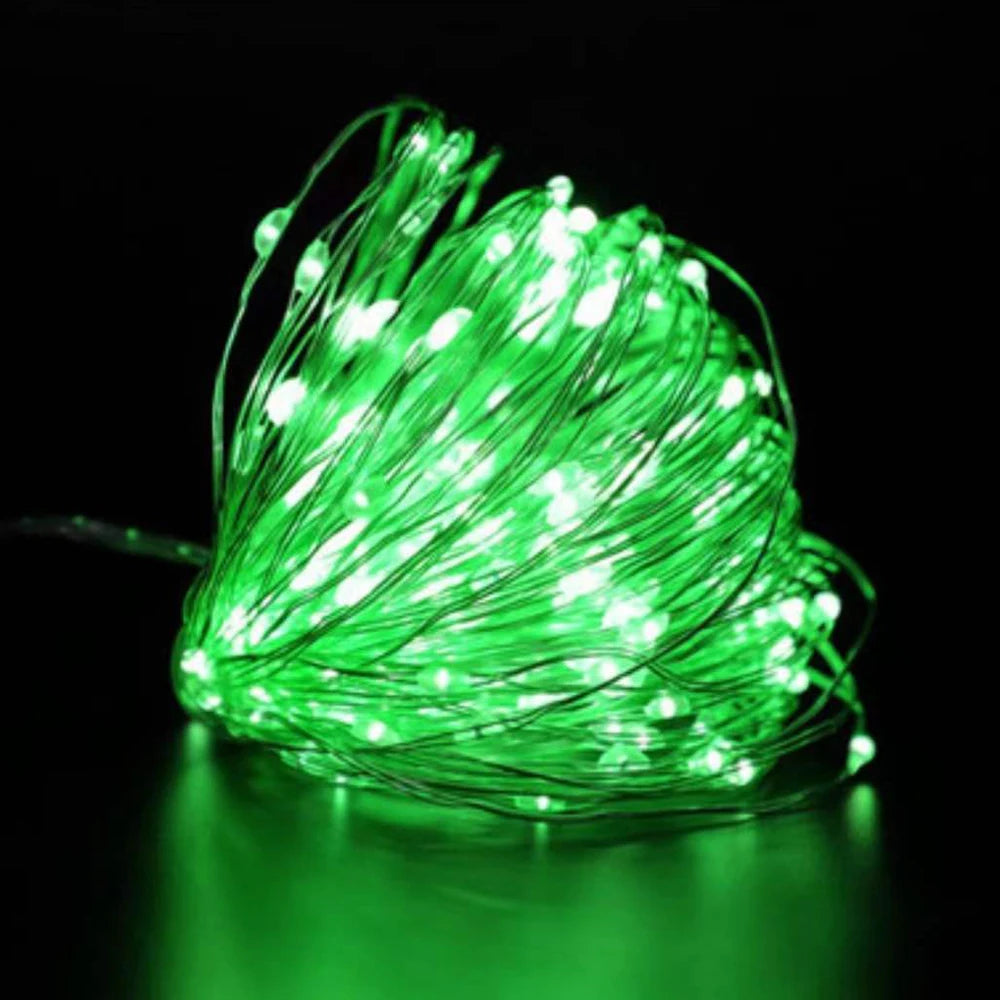 Guirlande Lumineuse LED USB, Fil de Cuivre, Éclairage Féérique, Lumières d'Ambiance pour Fêtes, Mariages, Noël, Décoration Extérieure.