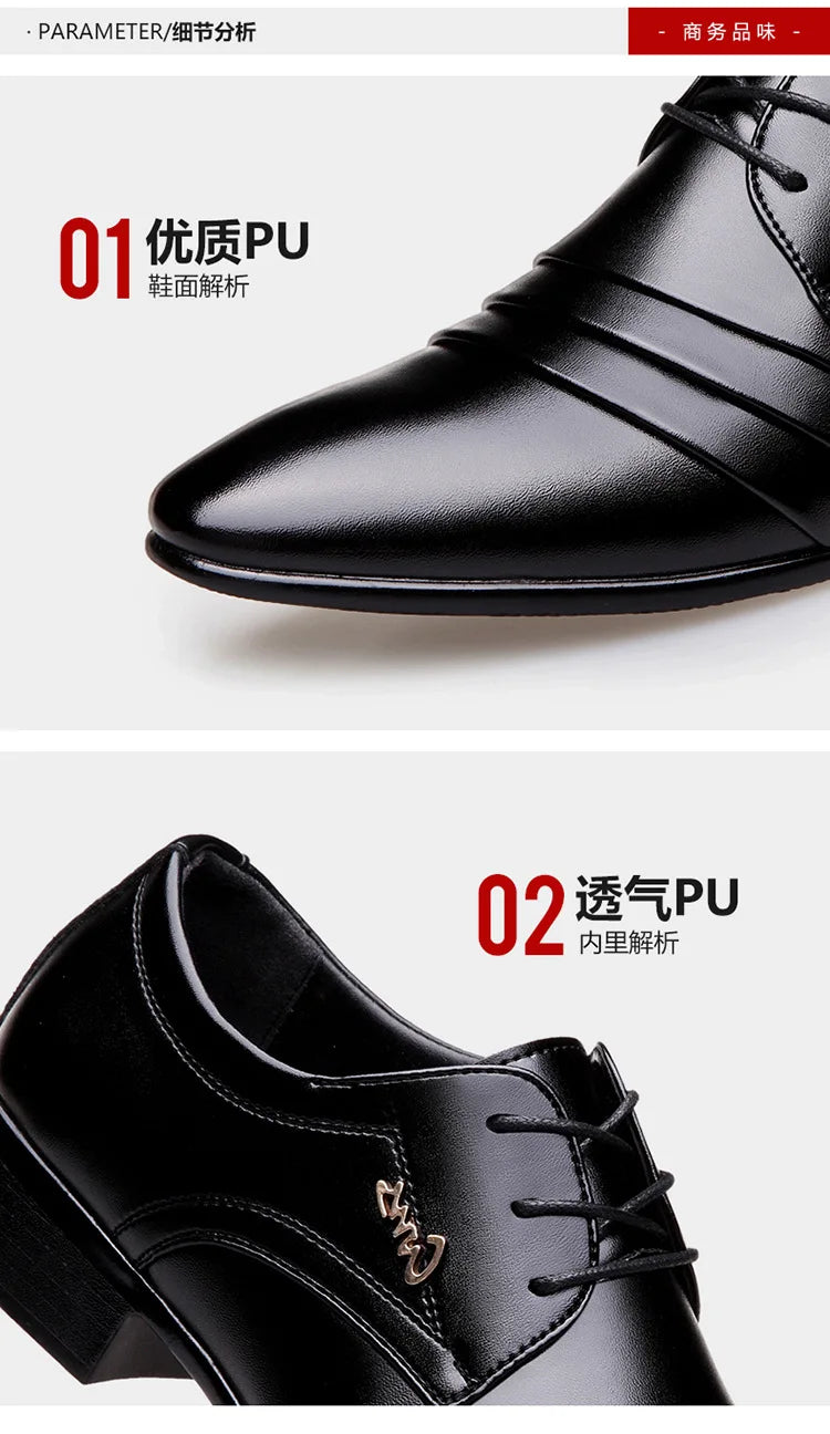 Chaussures de costume d'affaires pour hommes, nouveau modèle de printemps, chaussures grande taille pour hommes 2025, luxe, cuir, décontracté, habillé, haute qualité