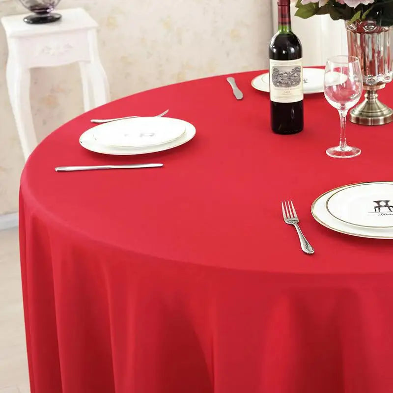 Wedding Christmas Decorative Table Cloth Round Tablecloths Dining Table Cover Birthday Banquet Decor Home Dining Table Cover