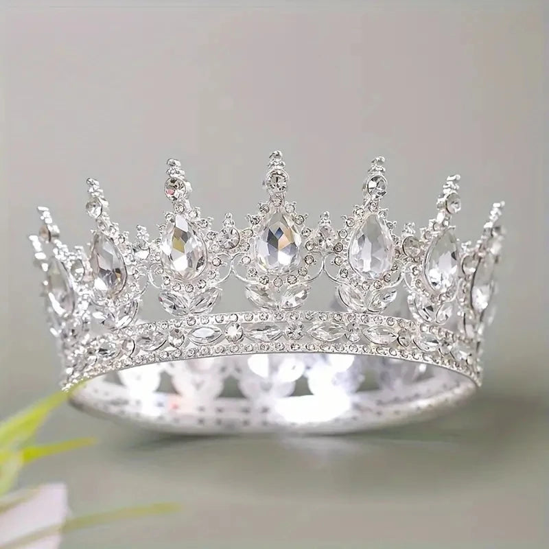 3 pièces accessoires de cheveux de mariée luxueux accessoires de cérémonie de banquet pour femmes mode bijoux de mariée colliers boucles d'oreilles ensembles de couronnes