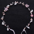 Accessoires de cheveux de mariage Bandeau de perles de mariée Bandeau doré Bijoux de cheveux de fleurs de mariée Bandeau de princesse Cadeau fait main pour fête