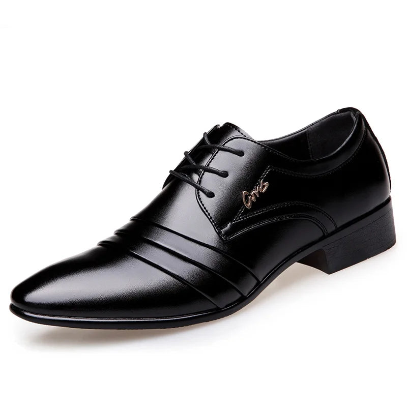 Chaussures de costume d'affaires pour hommes, nouveau modèle de printemps, chaussures grande taille pour hommes 2025, luxe, cuir, décontracté, habillé, haute qualité