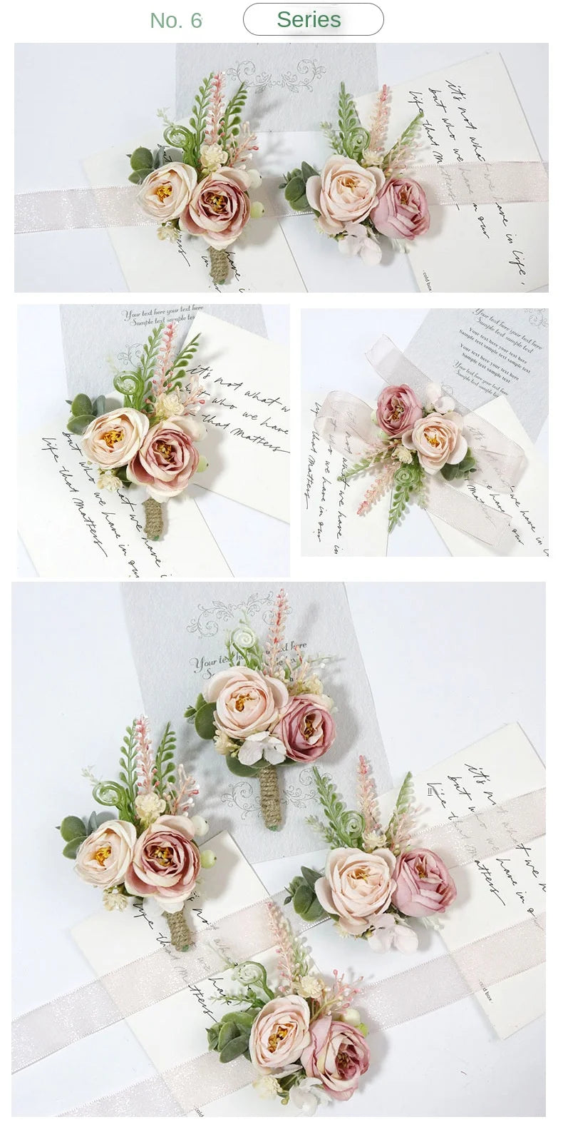 Wedding Boutonniere & Corsage | Silk Flower Pin for Groom, Groomsmen & Guests