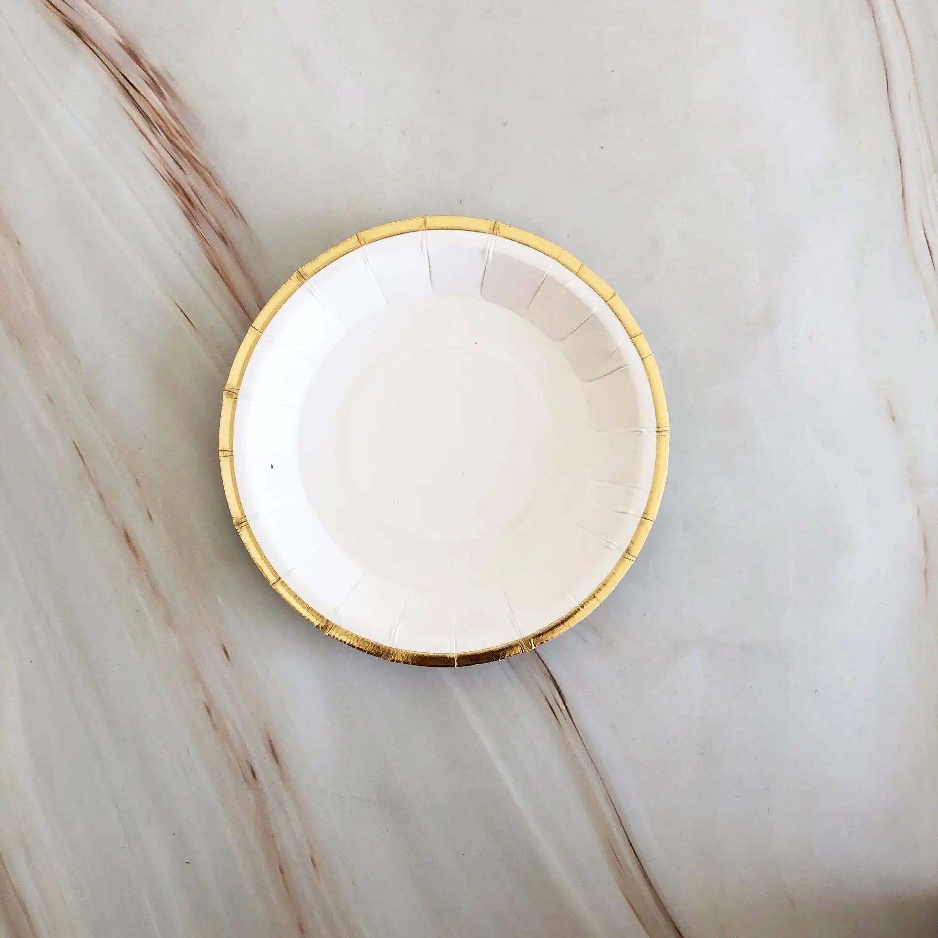 Vaisselle jetable dorée et blanche, assiettes en carton, pailles, gobelets pour 1er anniversaire, mariage, décoration, fête prénatale, fournitures de fête pour enfants.