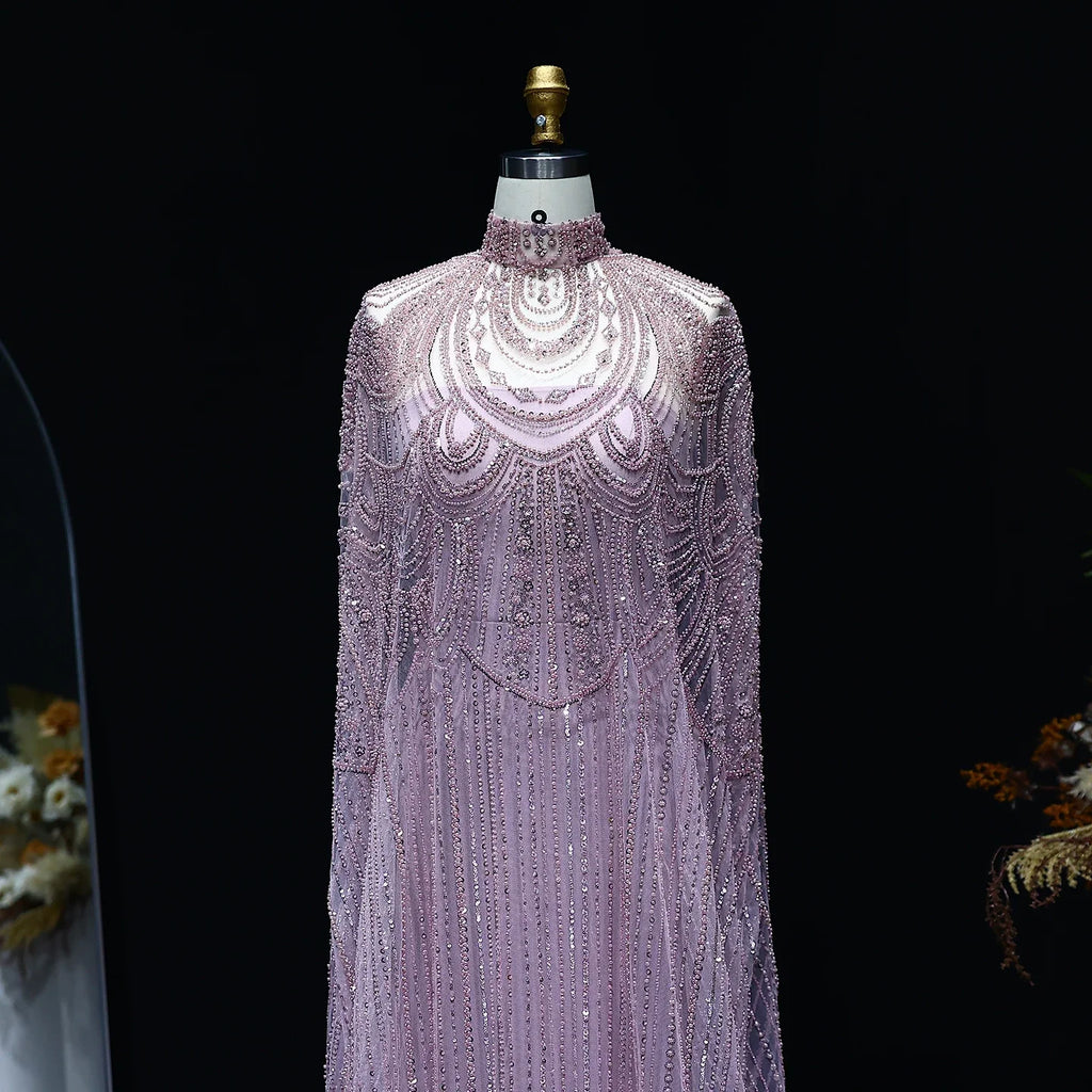 Robes de soirée personnalisées, robe de bal de luxe sexy, Caftan, robe de mariée nude, formelle, élégante et exquise, robe de soirée de haute qualité pour femmes