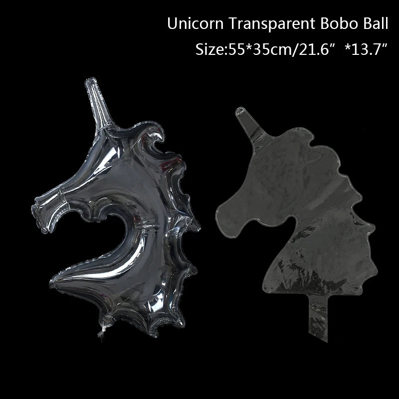 Ballon lumineux transparent Cœur Licorne Étoile LED Ballons Bobo Lumineux pour Fête d'Anniversaire Enfants Mariage Décor Fournitures de Fête