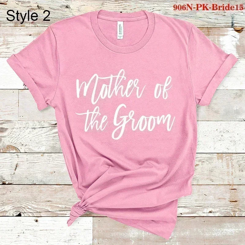 Bridal Bachelor Party T Shirts Baby of Honor Mother of The Groom Jr. Bridesmaid Bride Flowers Girl Brides Babes Team Bride Maid
