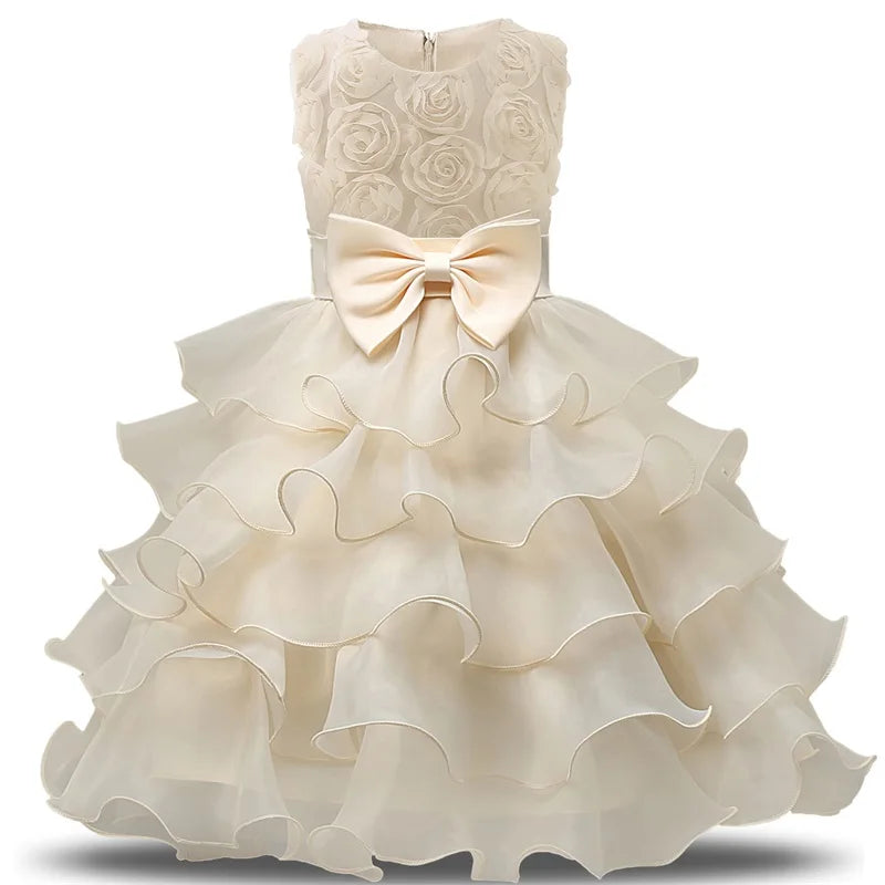 Robe de demoiselle d'honneur pour mariage, pour bébé fille de 2 à 8 ans, tenues d'anniversaire, robes de première communion pour enfants, tenues de fête pour petites filles