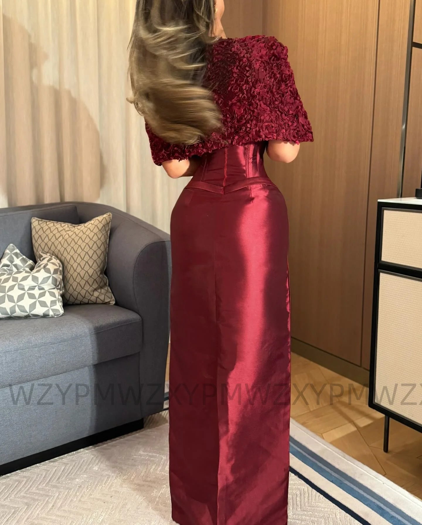 1Robes personnalisées pour la mère de la mariée Ypmwzx Robe de soirée fourreau bustier longueur ras du sol robes de soirée فستان