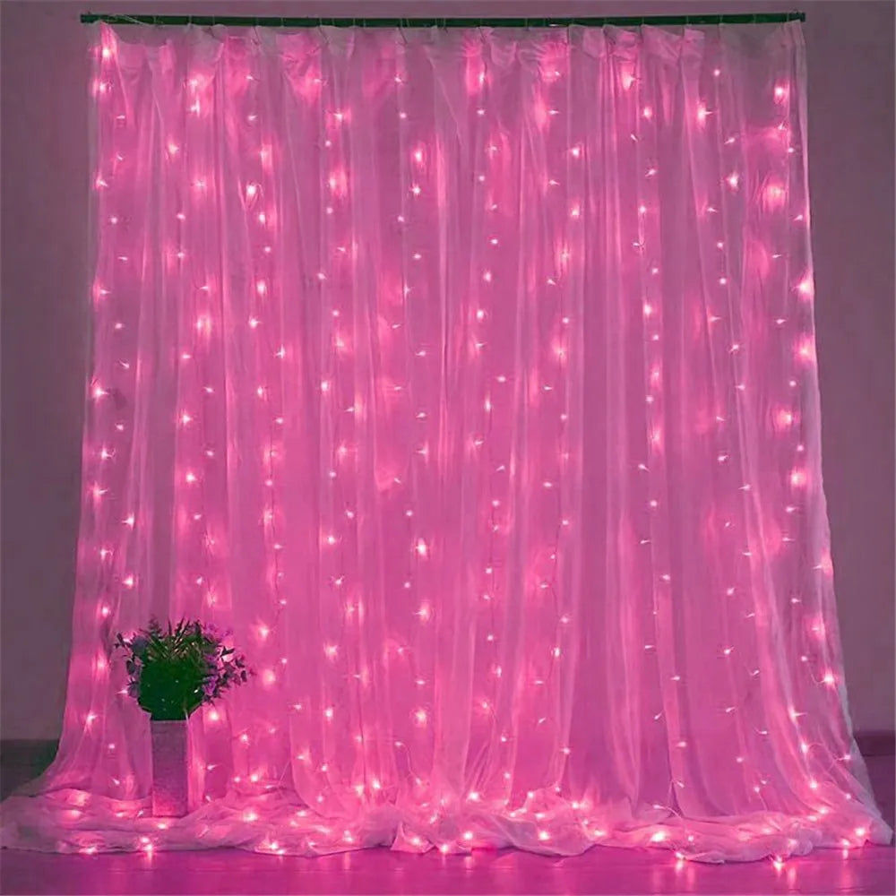 Décoration extérieure de mariage 2026, Décoration de Ramadan, Guirlande lumineuse LED Saint-Valentin, Aïd Moubarak pour la maison, Fée à piles