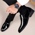Chaussures habillées pour homme Pointures 38-49, Mocassins formels à haut brillant, Chaussures de mariage de luxe, Chaussures de conduite décontractées et confortables pour hommes