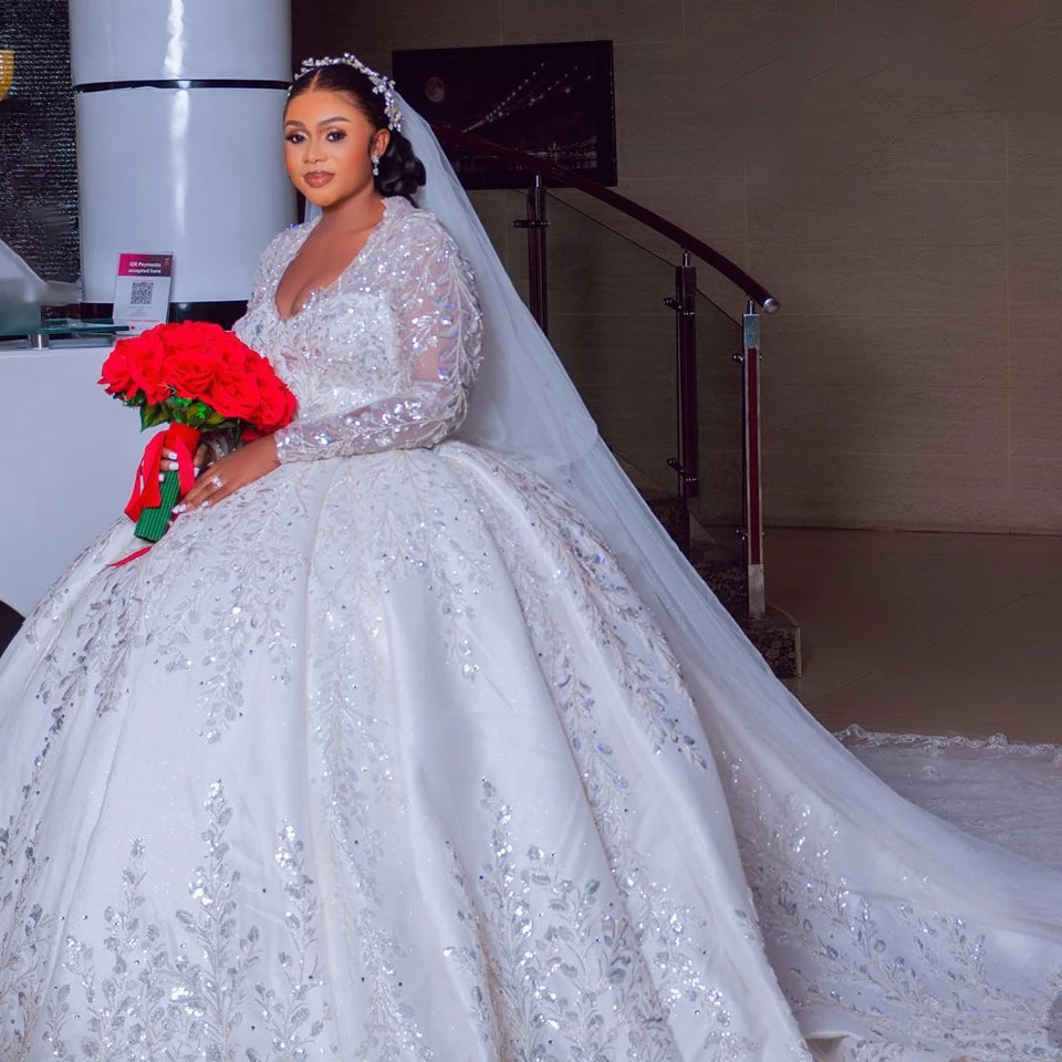 Robes de mariée 2025 Vestidos De Novia Classique A-line Dentelle Cœur Princesse Luxe Pour Femme Robes 2025 Robe de bal Grace