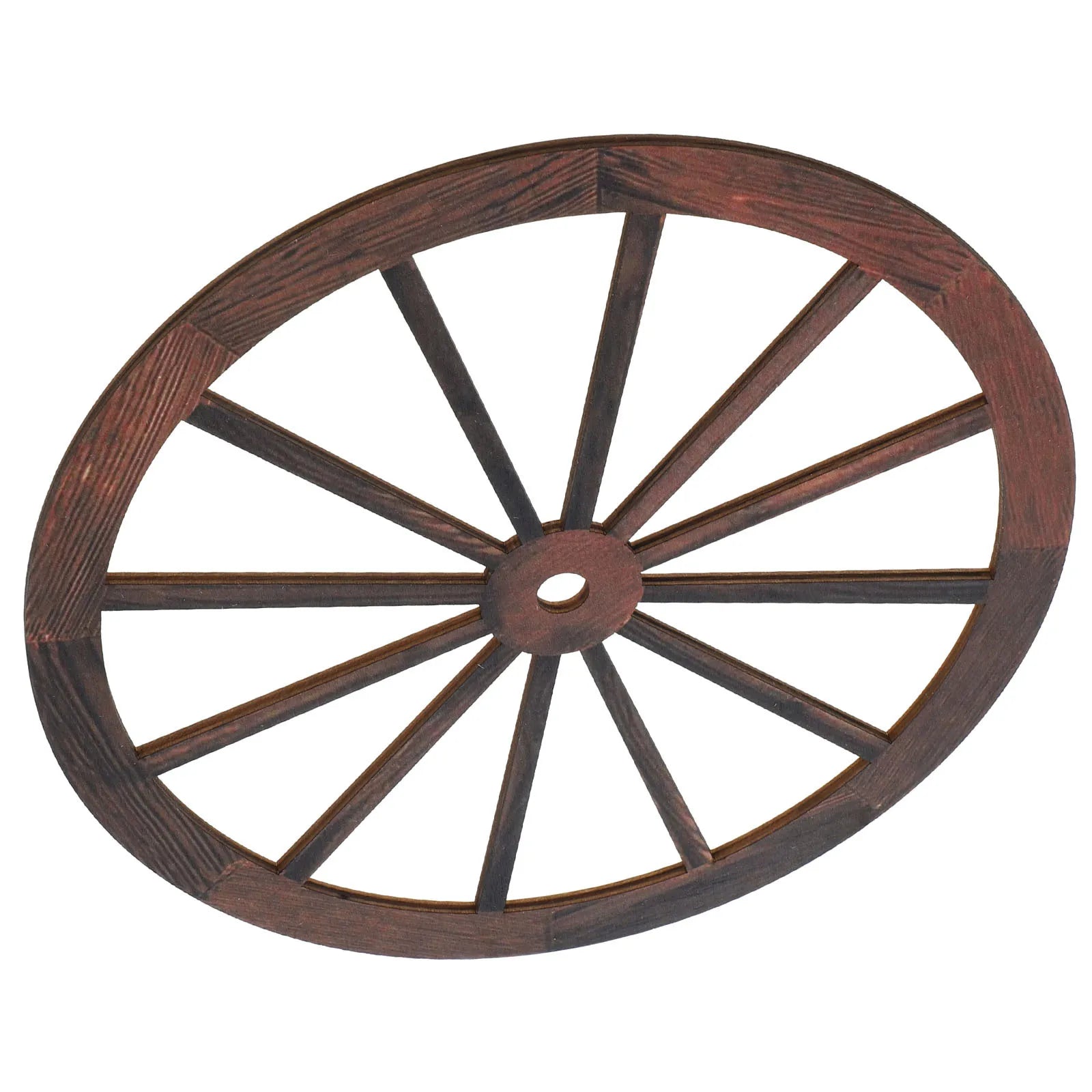 Décoration murale Chariot en bois Décoration murale Roue de chariot vintage rustique Décoration murale Jardin Bureau Salon