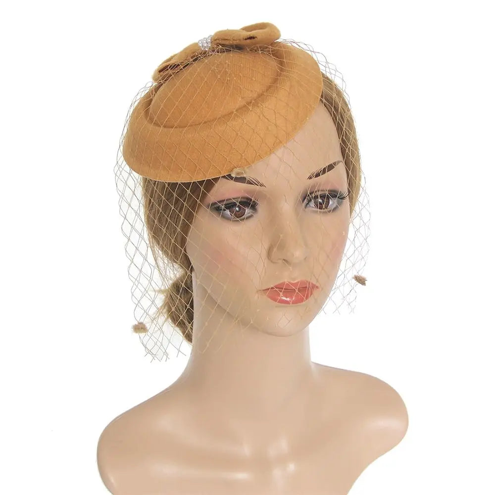 Accessoires Cheveux Serre-têtes Fascinateurs Chapeaux de Mariage Élégants Nœud Feutre Bandeau Pince à Cheveux Fascinateur Chapeau Haut de Forme Mariée