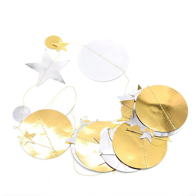 Guirlande en papier pailleté 4M doré champagne Joyeux Anniversaire pour enfant 1 an fille garçon adulte or rose décoration de mariage