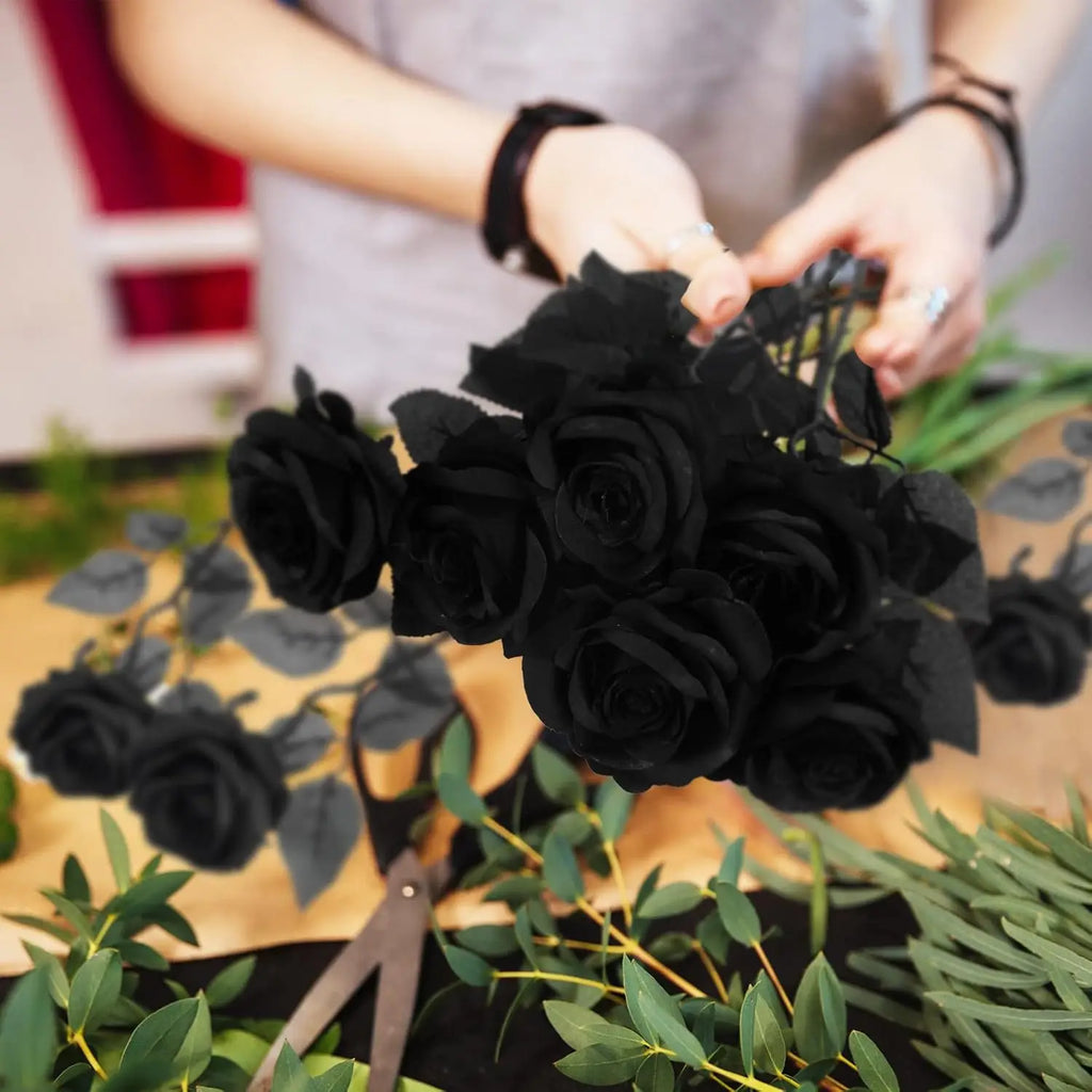 Bouquet de Mariée en Soie Rose Fleur Artificielle — Prêt à Offrir et à Bricoler