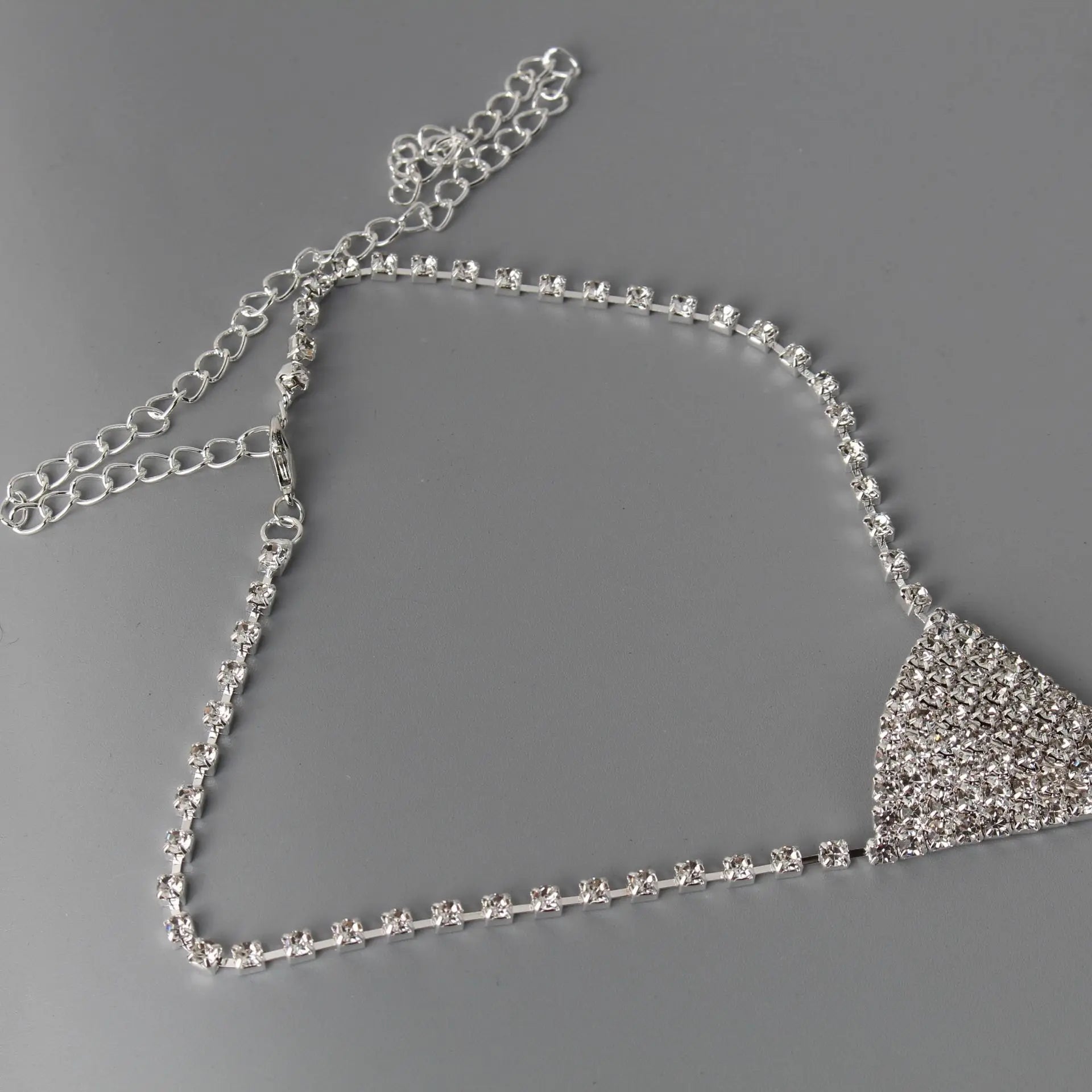 Collier cravate flèche strass — Accessoire de mariage nuptial