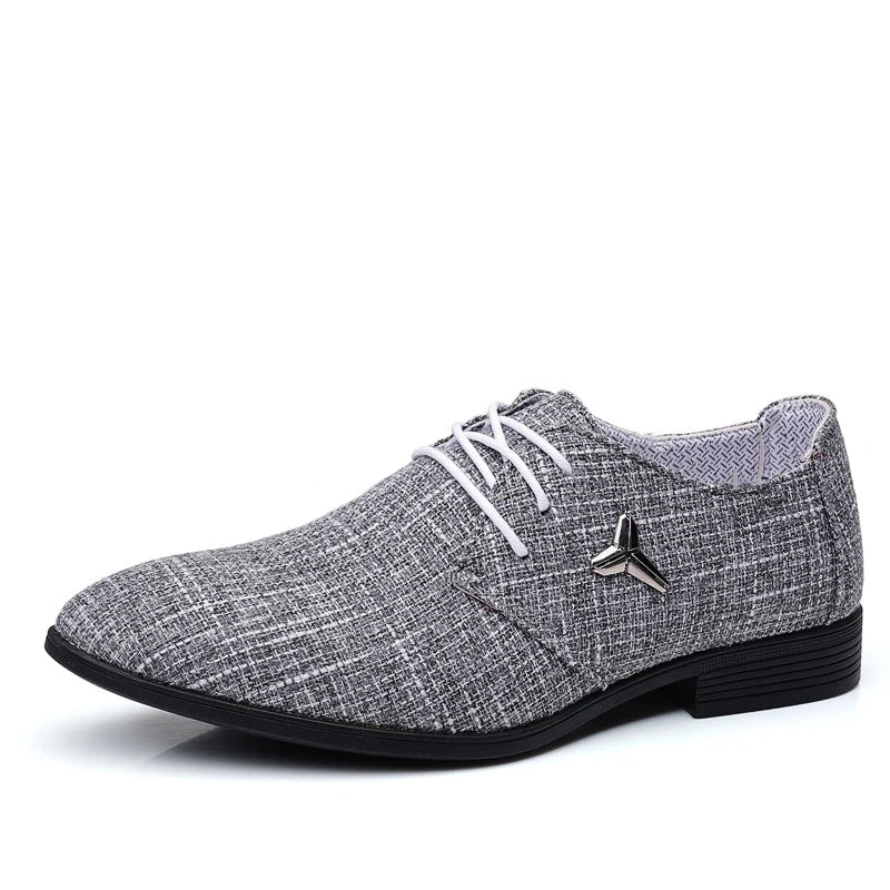Chaussures Oxford classiques de marque de luxe pour hommes, chaussures en toile respirantes pour hommes, chaussures de mariage formelles, chaussures habillées pour hommes, Herren Schuhe, Sepatu Pria