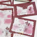 8pcs/set Vintage Rose Envelopes Red Blue Paper Envelopes for Letter Pads DIY Wedding Party Invitation Card Cover Gift Wrap