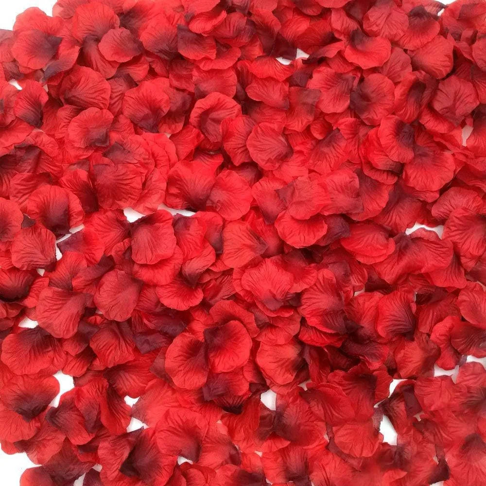 1000Pcs Artificial Silk Rose Petals Romantic Party Home Decoration Valentine's Day Wedding Wreath Flower Rose Petals Decoration