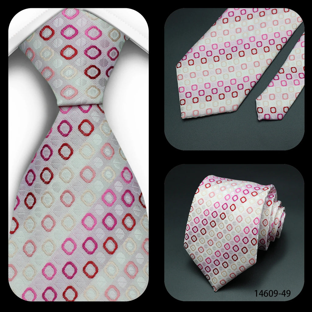 Men's 7cm Patterned Necktie | Stripes, Floral & Plaid | Groom & Wedding Party