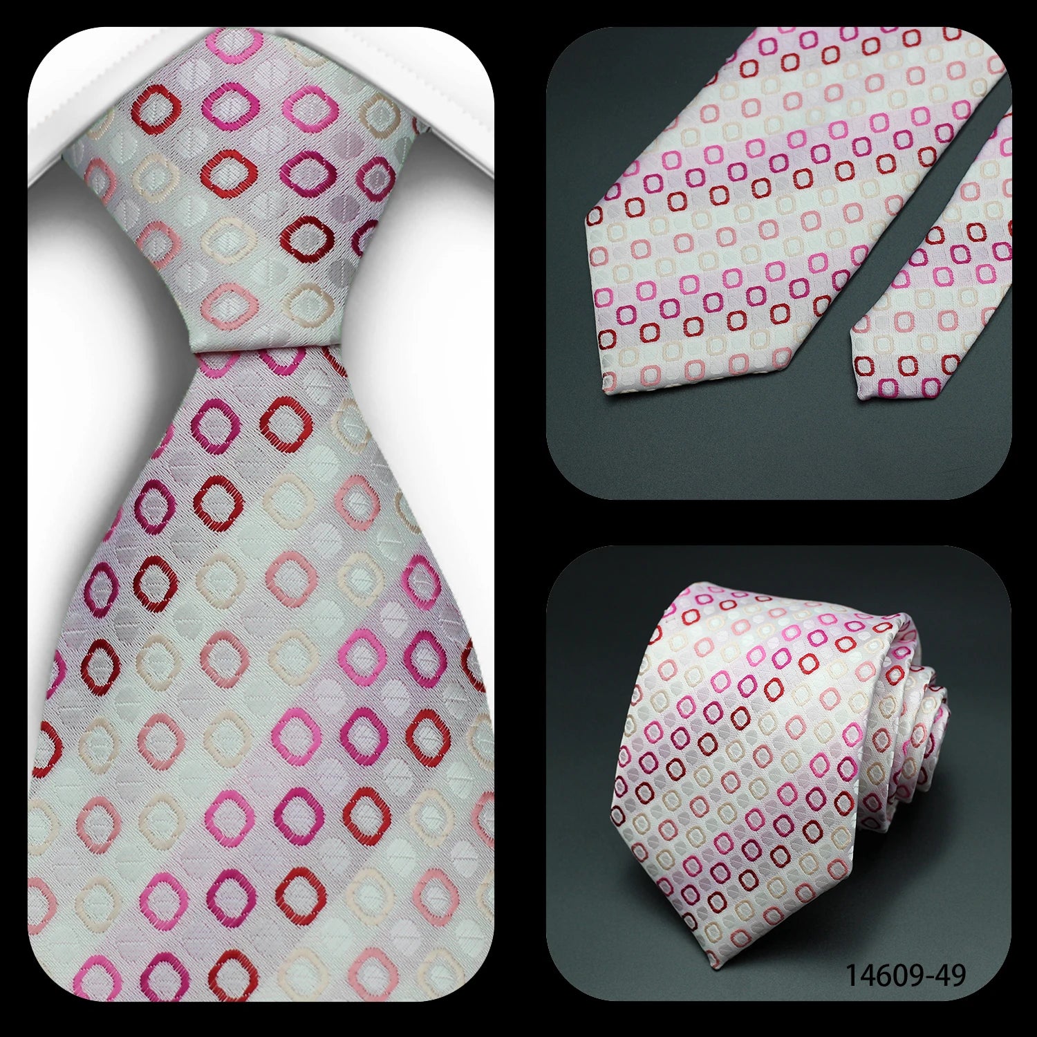 Men's 7cm Patterned Necktie | Stripes, Floral & Plaid | Groom & Wedding Party
