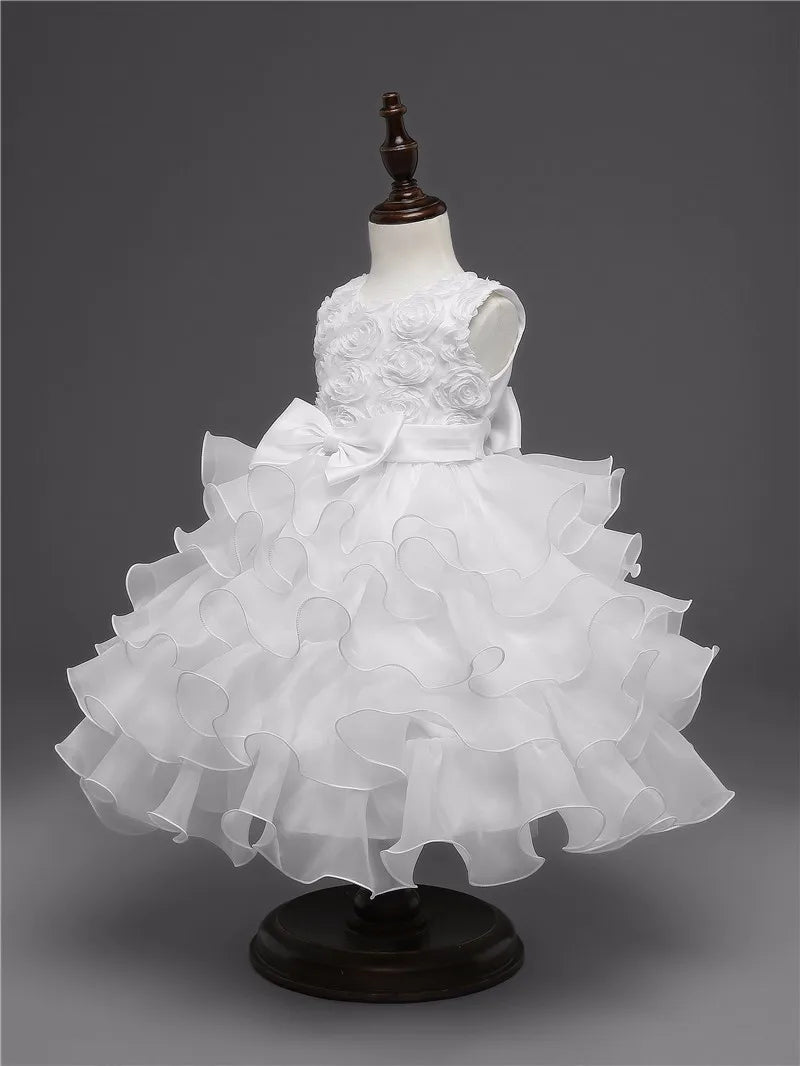 Robe de demoiselle d'honneur pour mariage, pour bébé fille de 2 à 8 ans, tenues d'anniversaire, robes de première communion pour enfants, tenues de fête pour petites filles