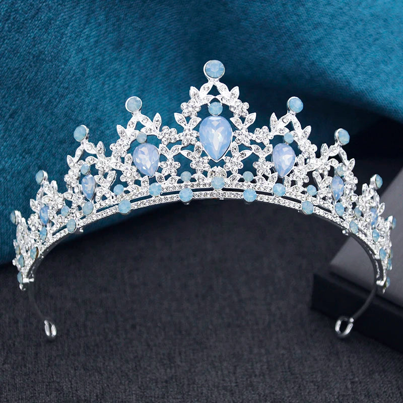 Couronnes et diadèmes de mariée princesse pour filles, bal de promo, anniversaire, robe de mariée, bijoux de cheveux, accessoires de tête de fête