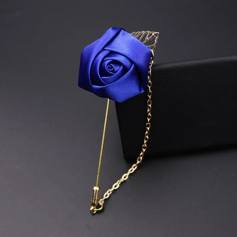 Groom & Groomsmen Boutonniere Corsage – Wedding Suit Buttonhole Accessory
