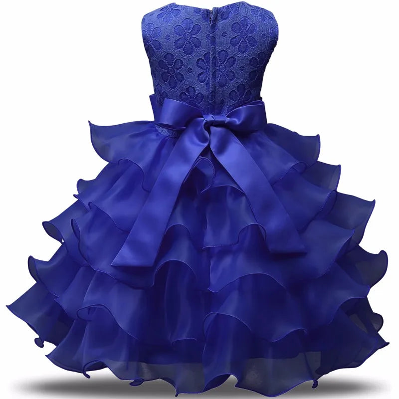 Robe de demoiselle d'honneur pour mariage, pour bébé fille de 2 à 8 ans, tenues d'anniversaire, robes de première communion pour enfants, tenues de fête pour petites filles