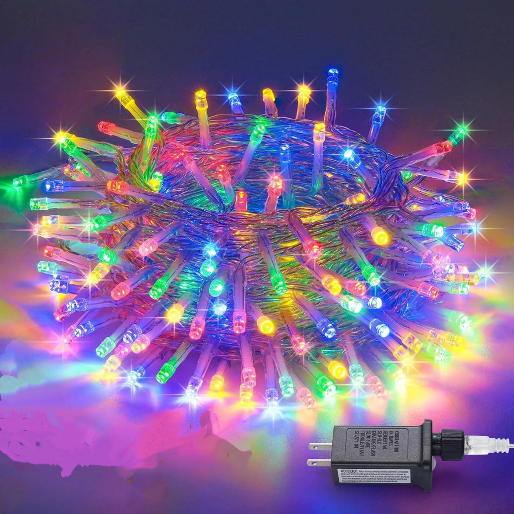 24V 100/800LED String Lights 8 Modes Waterproof Blue White Warm RGB LED Fairy Lights Courtyard Christmas Party Wedding Decor