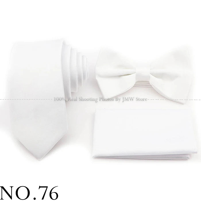 Ensemble cravate et nœud papillon violet bleu sauge vert en polyester, boutons de manchette et broche pour costume de marié, cravate de mariage, accessoire de chemise
