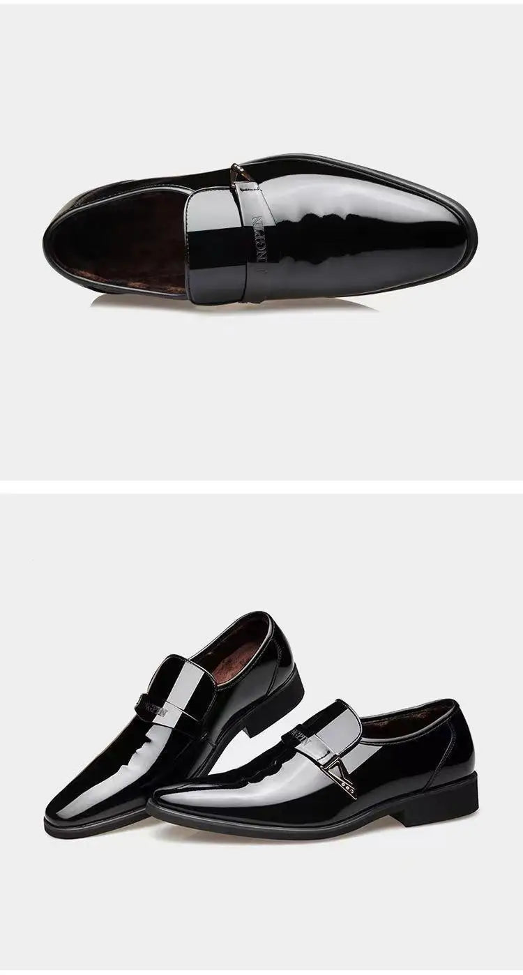 Men's Brown Hollow-Out Dress Shoes | Height-Boosting | Groom & Wedding