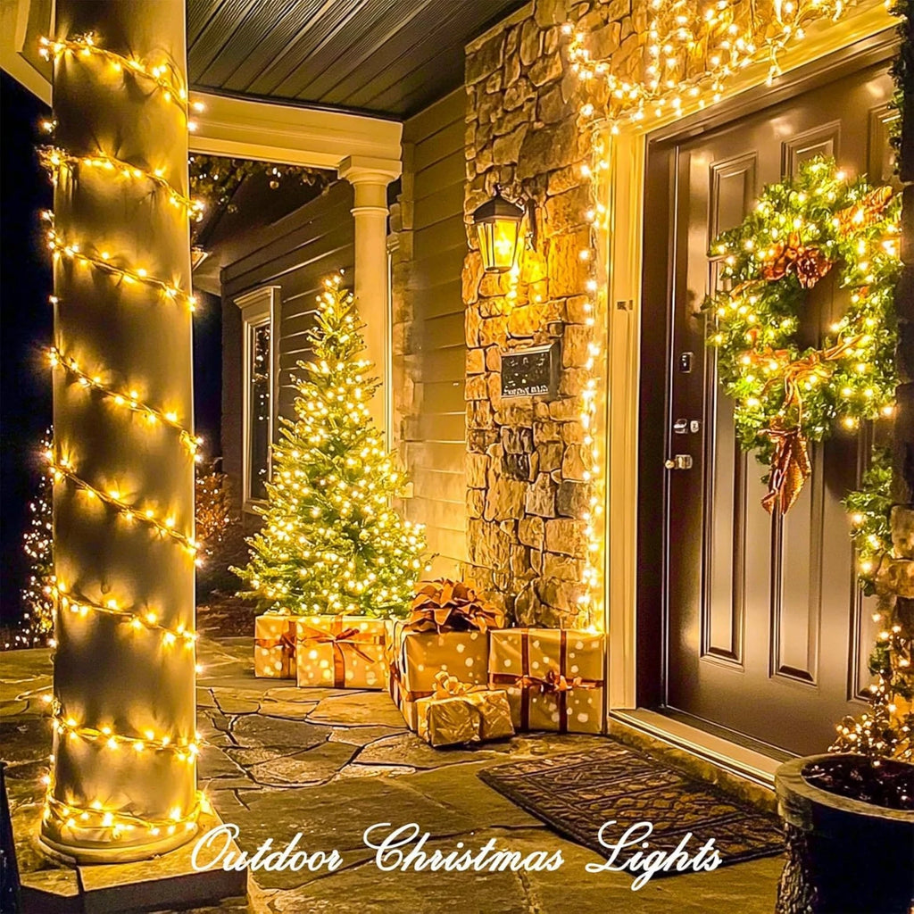 24V 100/800LED String Lights 8 Modes Waterproof Blue White Warm RGB LED Fairy Lights Courtyard Christmas Party Wedding Decor