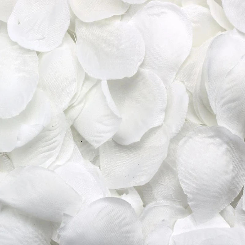 500 pétales de roses blancs éparpillés Décoration de fête de mariage
