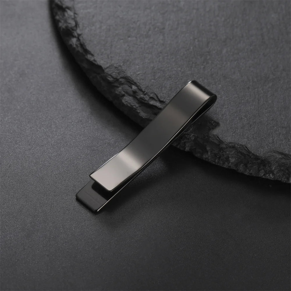 Men's Stainless Steel Tie Clip Set | Groom & Groomsmen Wedding Accessory
