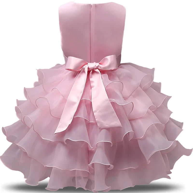 Robe de demoiselle d'honneur pour mariage, pour bébé fille de 2 à 8 ans, tenues d'anniversaire, robes de première communion pour enfants, tenues de fête pour petites filles