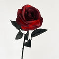 Halloween Black Artificial Rose Flowers Dark Horror Gothic Black Simulated Flower Bouquet for Home Wedding Party Halloween Decor