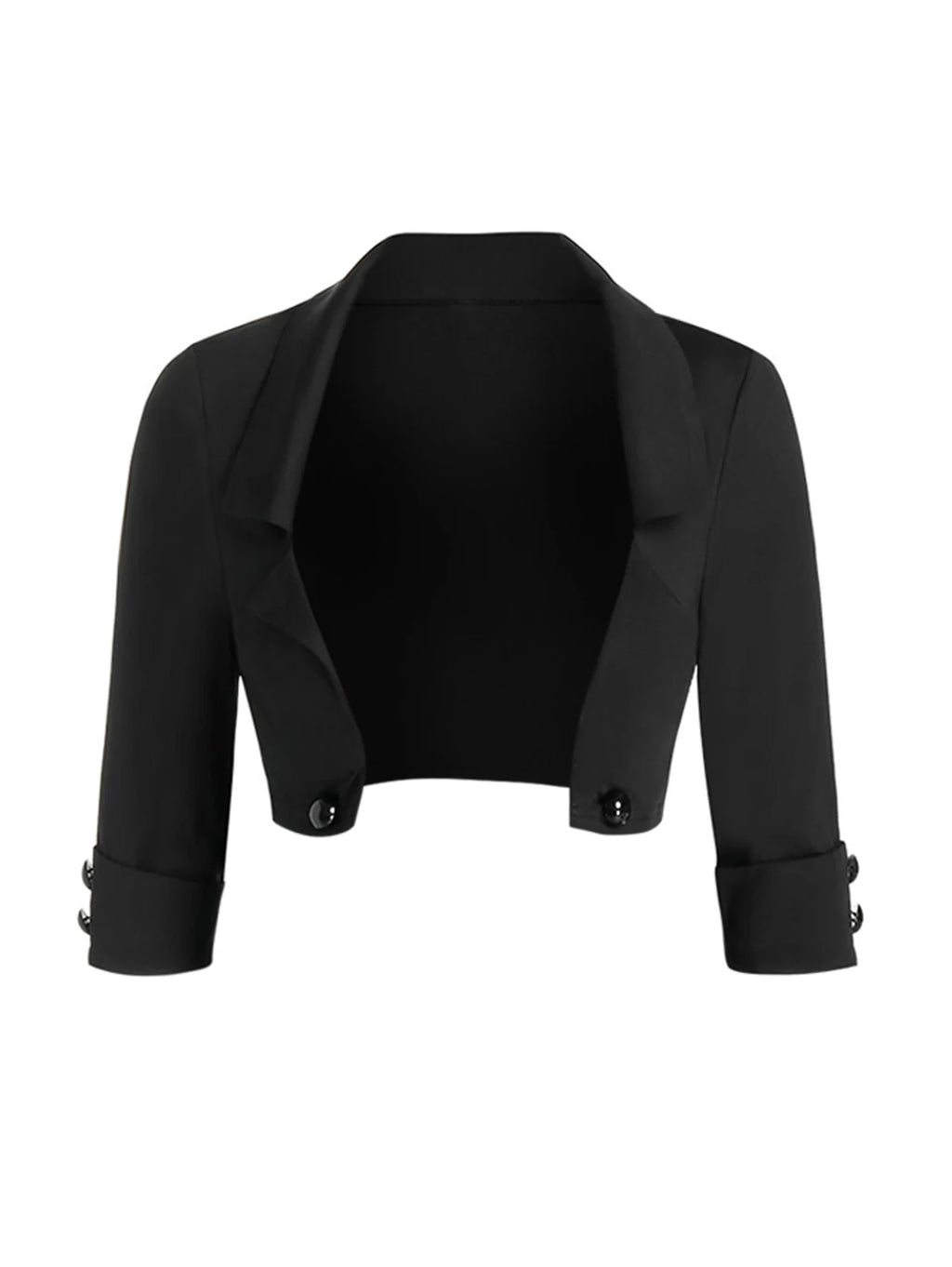 Ensembles de robes gothiques pour femmes 2025 – Veste courte unie ouverte sur le devant et robe croisée à lacets et boucles