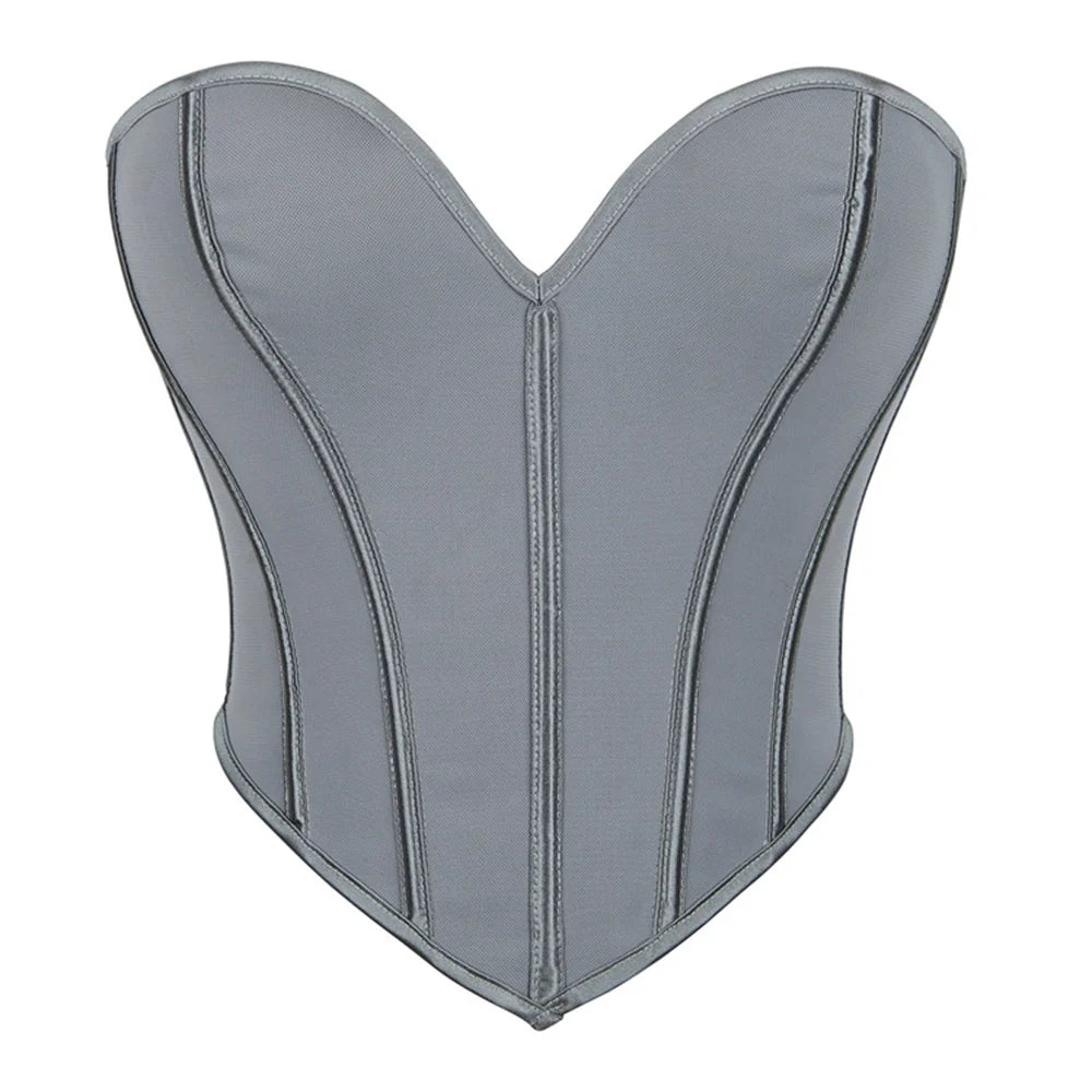 Sexy Women Overbust Corsets / Golden  Lace Up Body Shaper / Lingerie Gothic Corselet