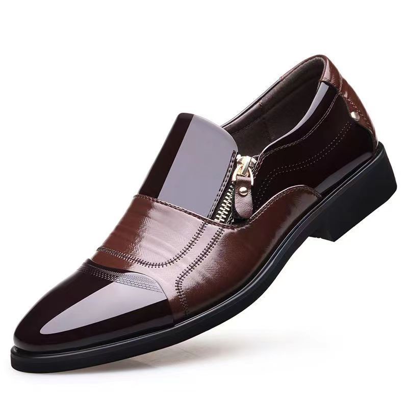 Chaussures Homme Chaussures en Cuir Chaussures Habillées D'affaires Décontractées Tout-Aller Anti-Choc Résistantes à l'Usure Chaussures Homme