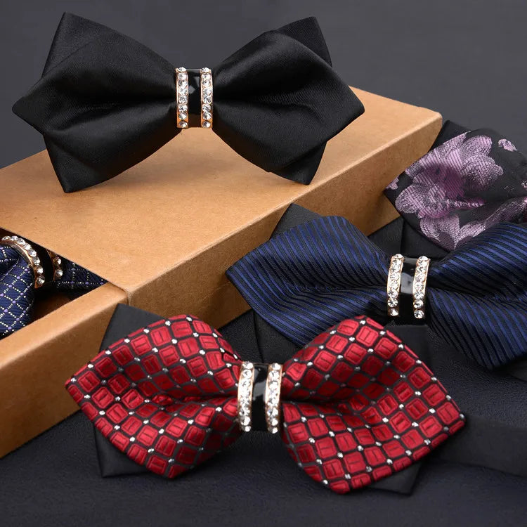 Nœud Papillon Fait à la Main de Haute Qualité pour Hommes, Banquet d'Affaires, Mariage, Hôte, Costume de Marié, Chemise, Bijoux, Cadeaux, Nœud Papillon en Velours